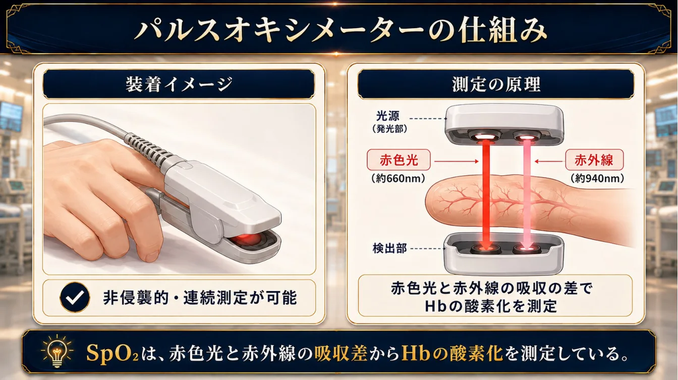 パルスオキシメーターの仕組み
