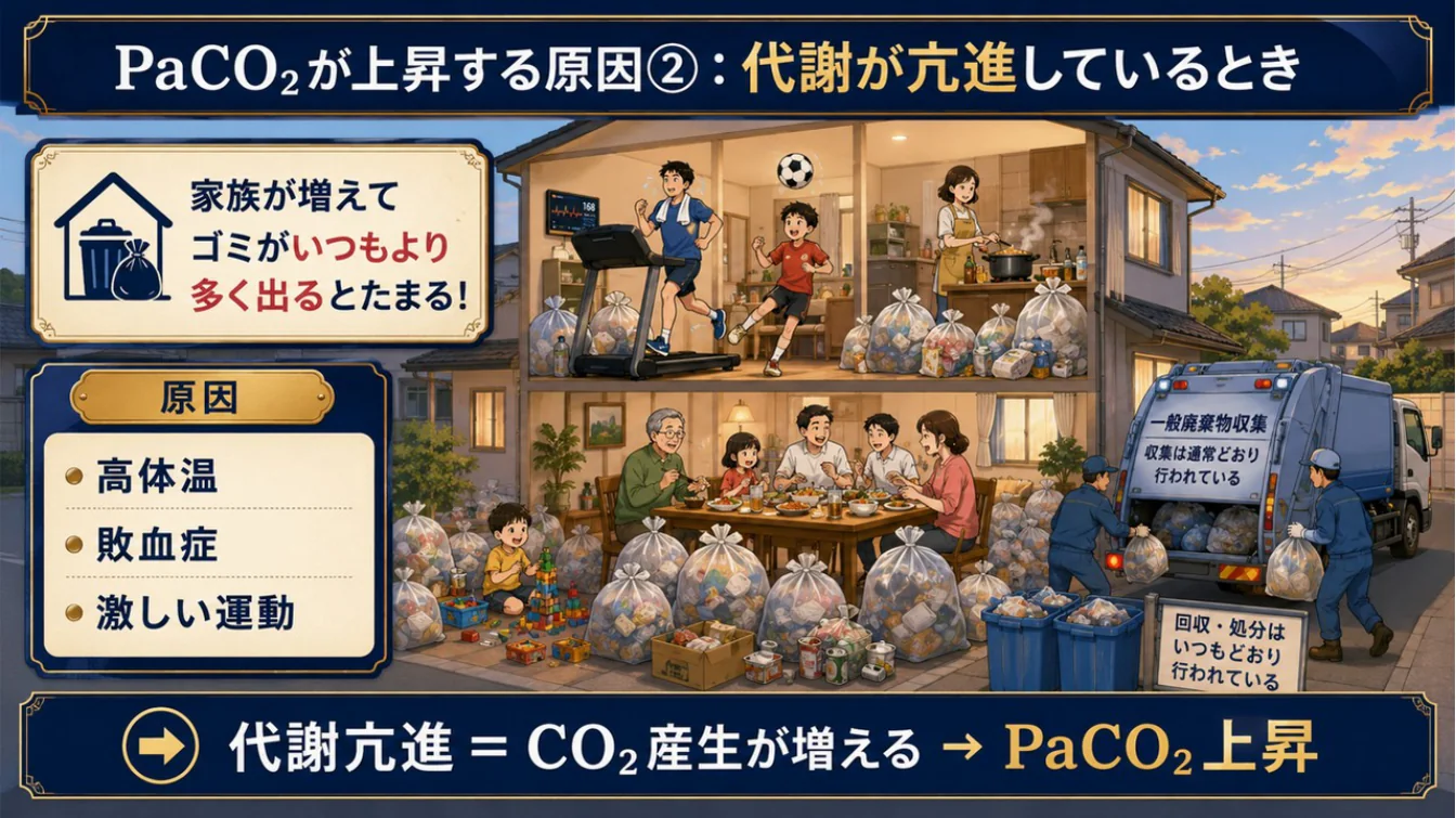 PaCO₂が上昇する原因②
