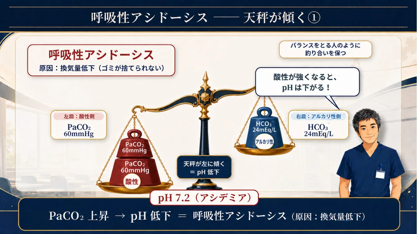 呼吸性アシドーシス