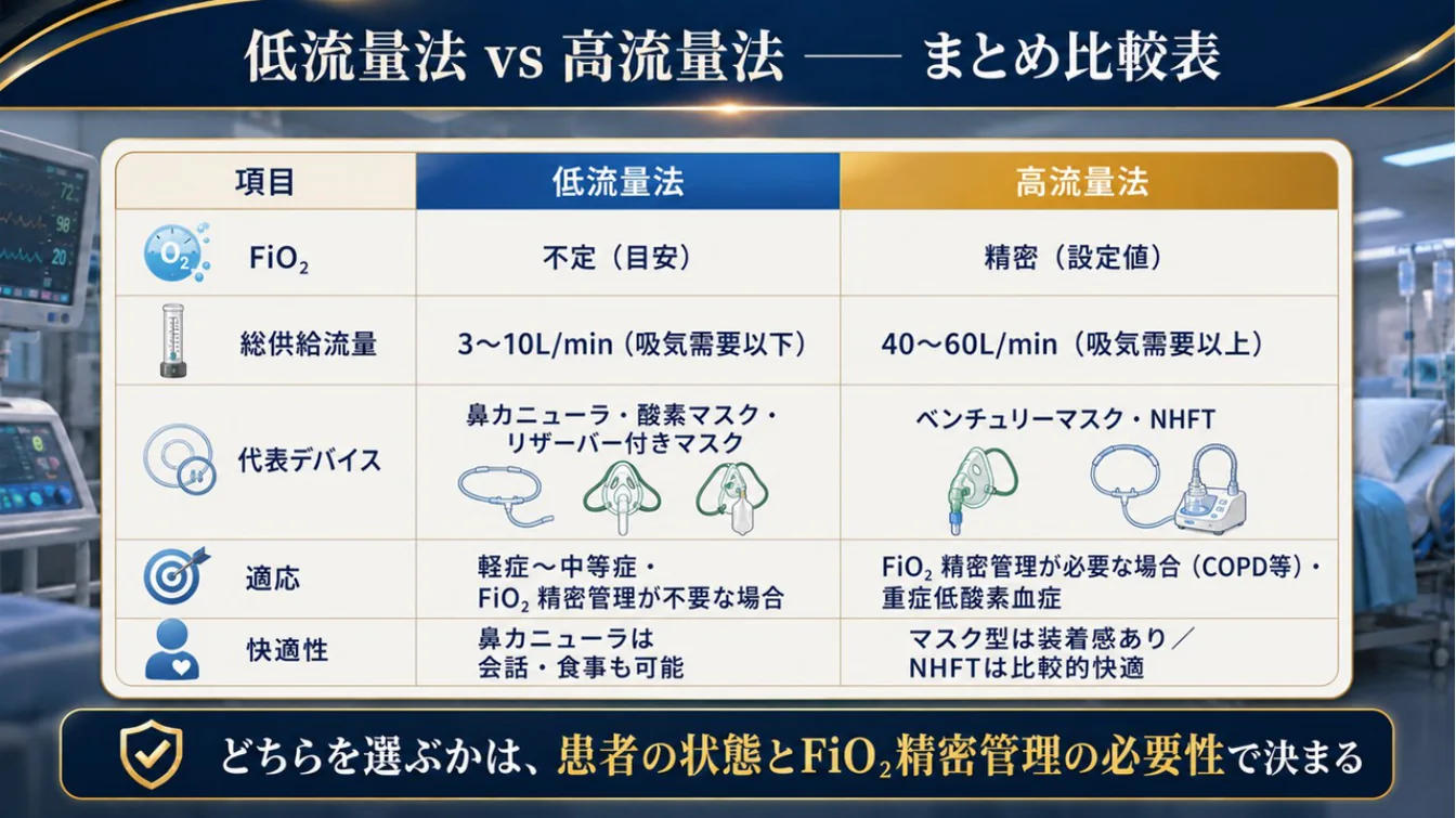 低流量法 vs 高流量法