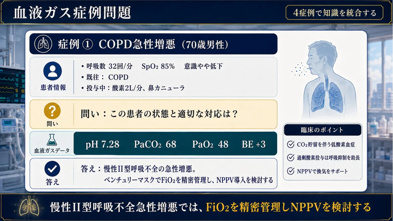 症例① COPD急性増悪
